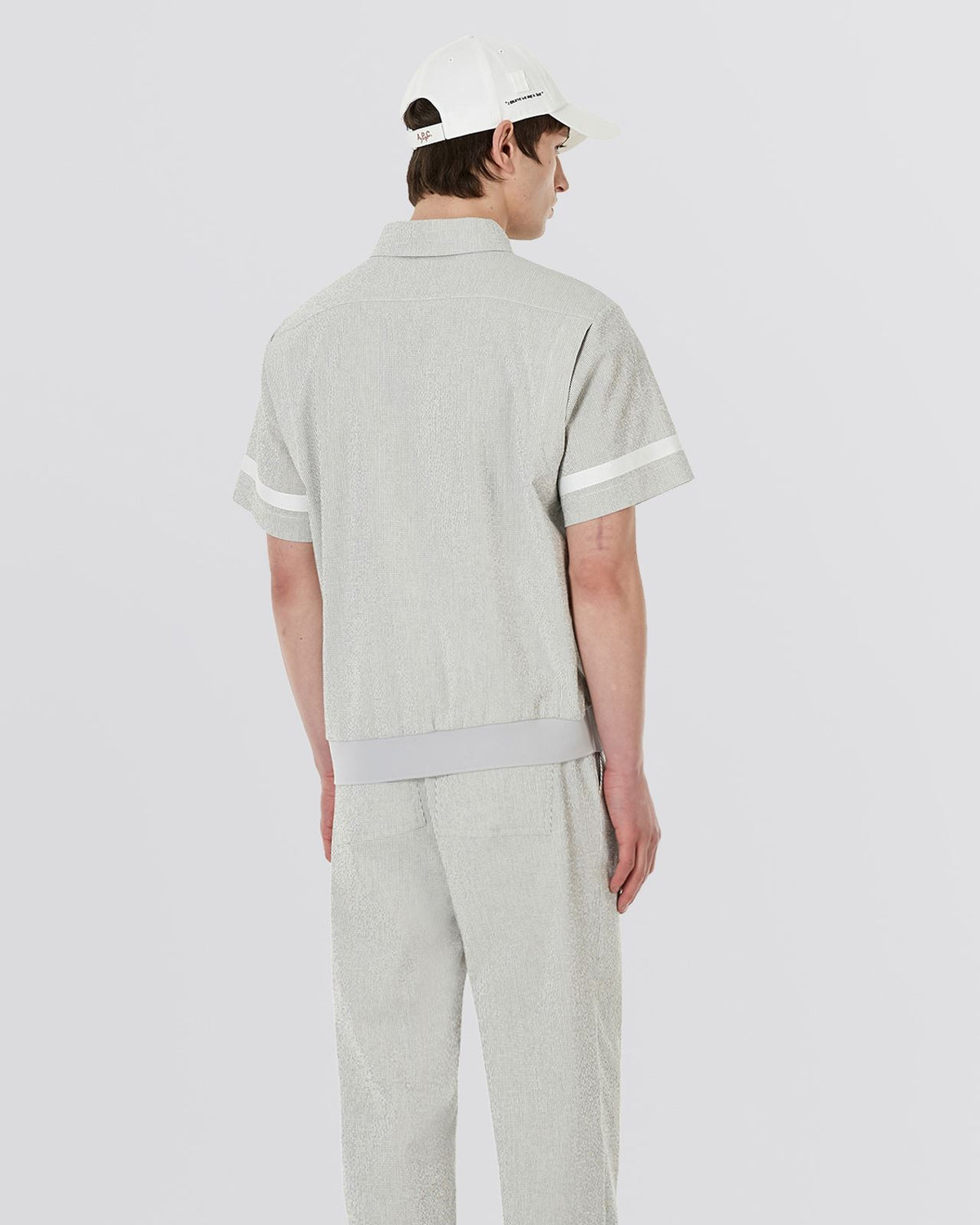 Jean Polo Shirt Co-Ord Grey