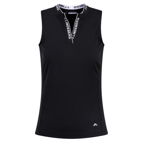 Womens Leya Sleeveless Top Black - AW24