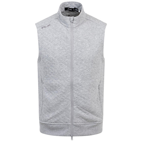 RLX Classic Fit Full Zip Pefromance Pique Gilet Andover Grey – SS24