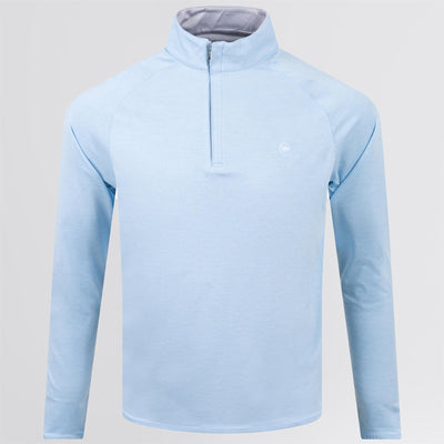 Stealth Performance Quarter Zip Mid Layer Blue Frost
