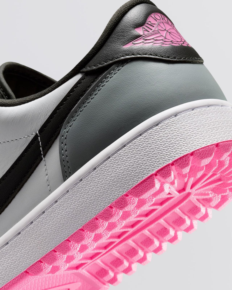 Air Jordan 1 Low Spikeless Golf Shoes White/Sequoia/Light Pumice/Pink Glow