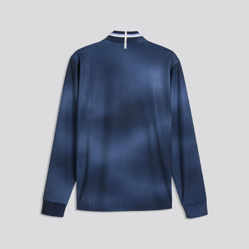 Cloudspun Tech Coastal Claret Quarter Zip Deep Navy