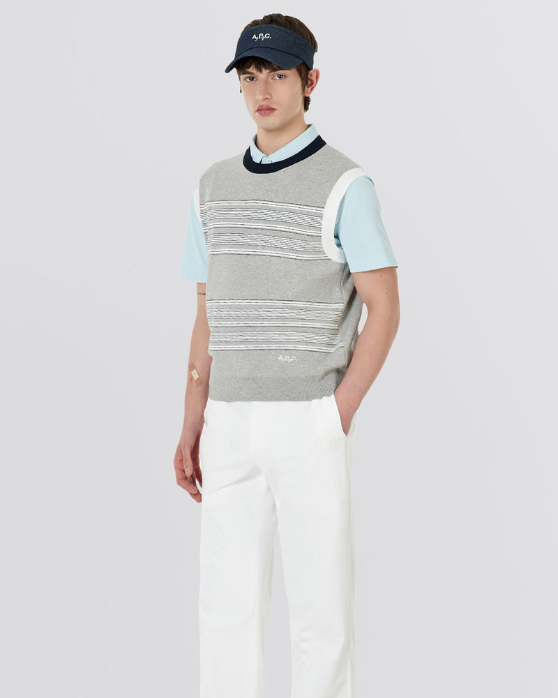 Sacha Knit Sweater Vest Grey