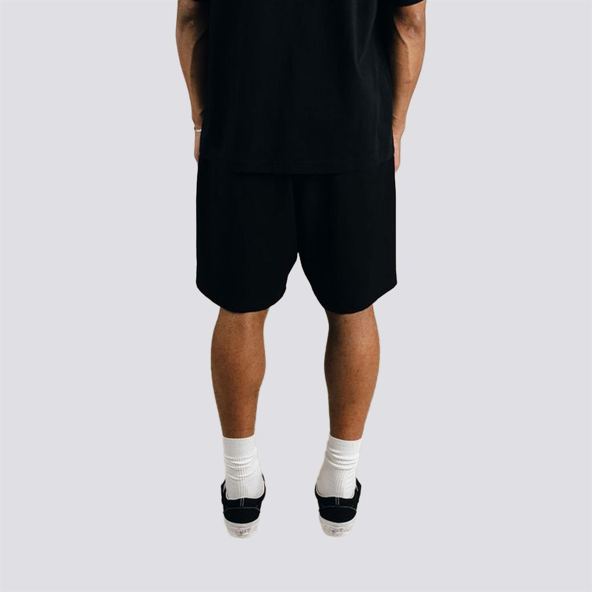 Calculus Baggy Slack Pleated Shorts Black