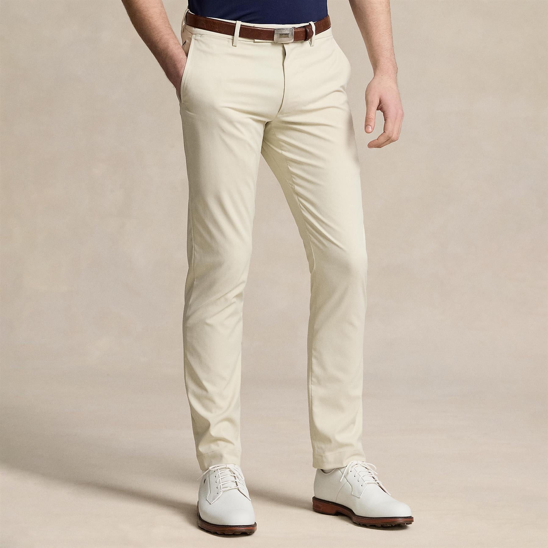 RLX Slim Fit Stretch Golf Trousers Sand Beige