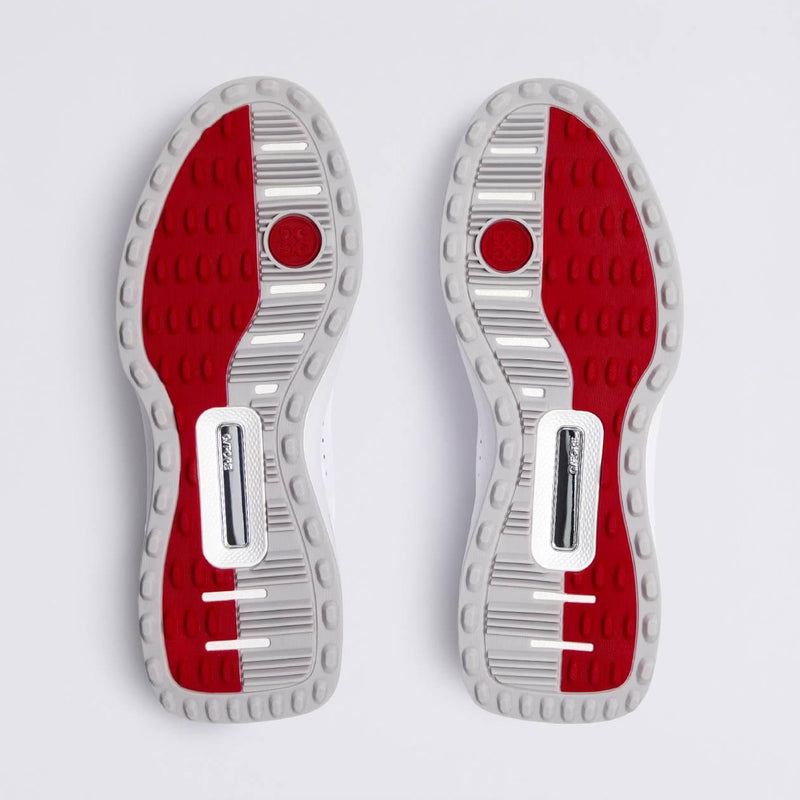 G.112 Embossed Heart G'S Spikeless Golf Shoes Snow/Silver