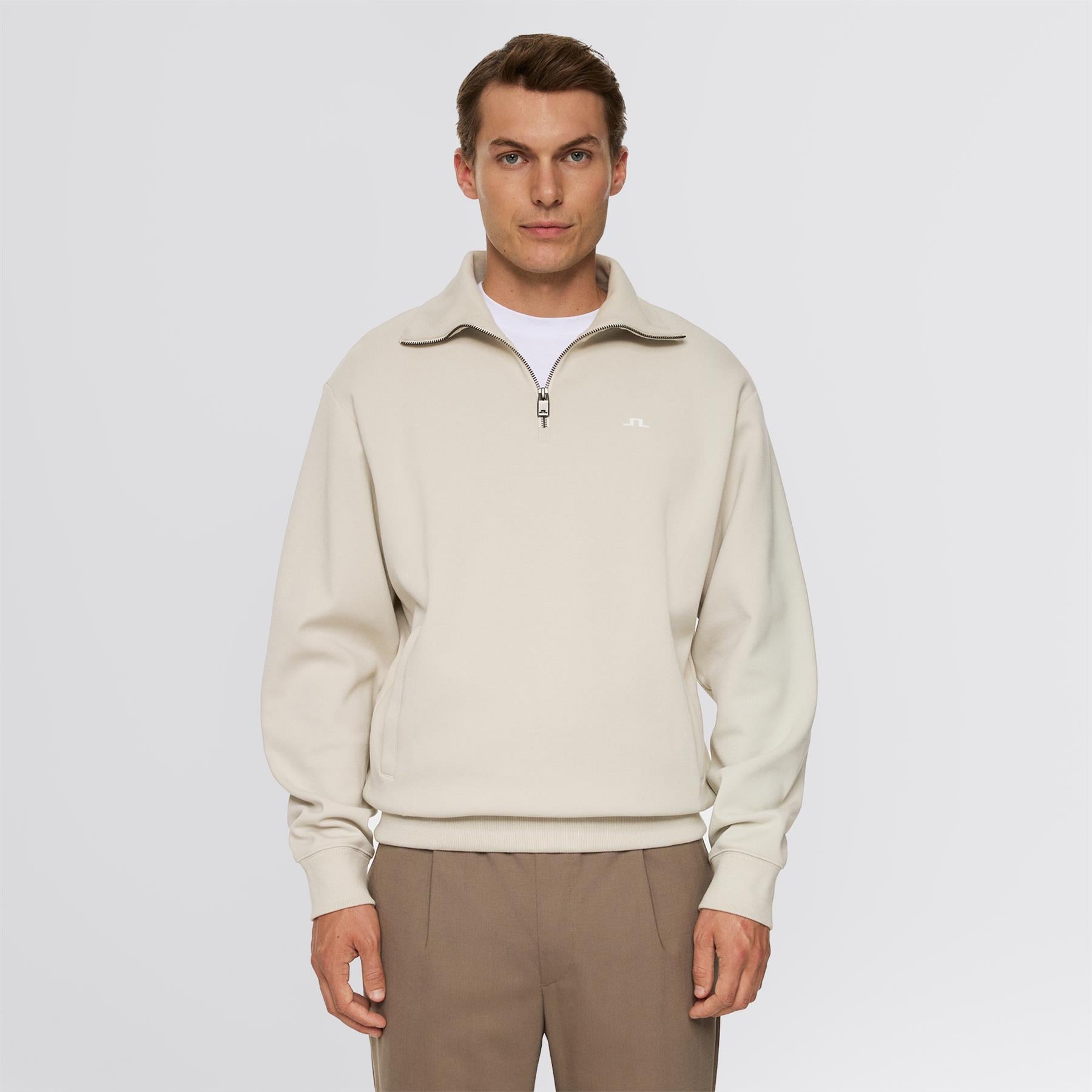 Callan Quarter Zip Mid Layer Moonbeam