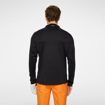 Adam Quarter Zip Mid Layer Black