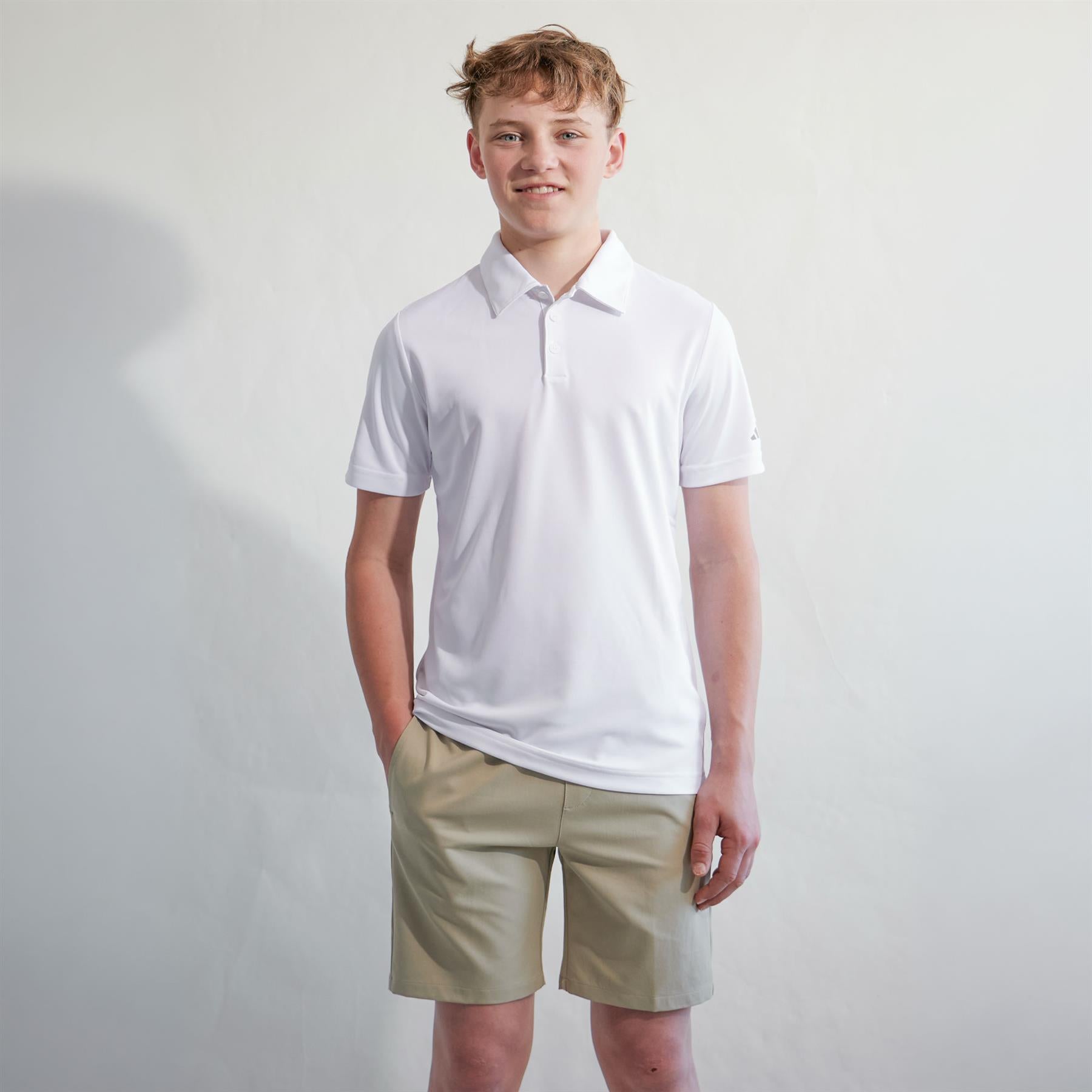 Boys Performance Polo White