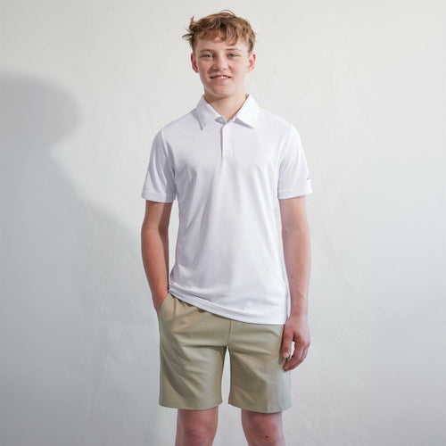Boys Performance Polo White