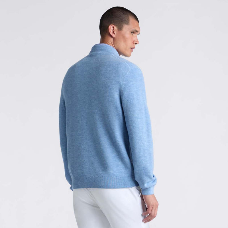 The Club Merino Wool Quarter Zip Sweater Willow