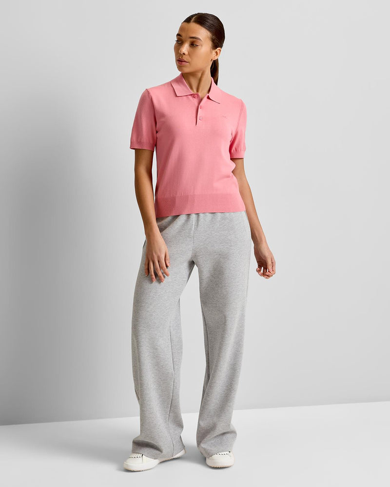 Blake Knit Polo Flamingo Plume