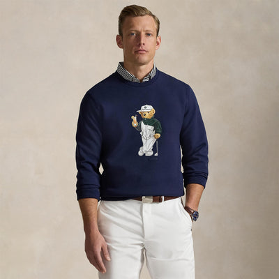 RLX Bear Classic Fit Cotton Sweatshirt Refined Navy