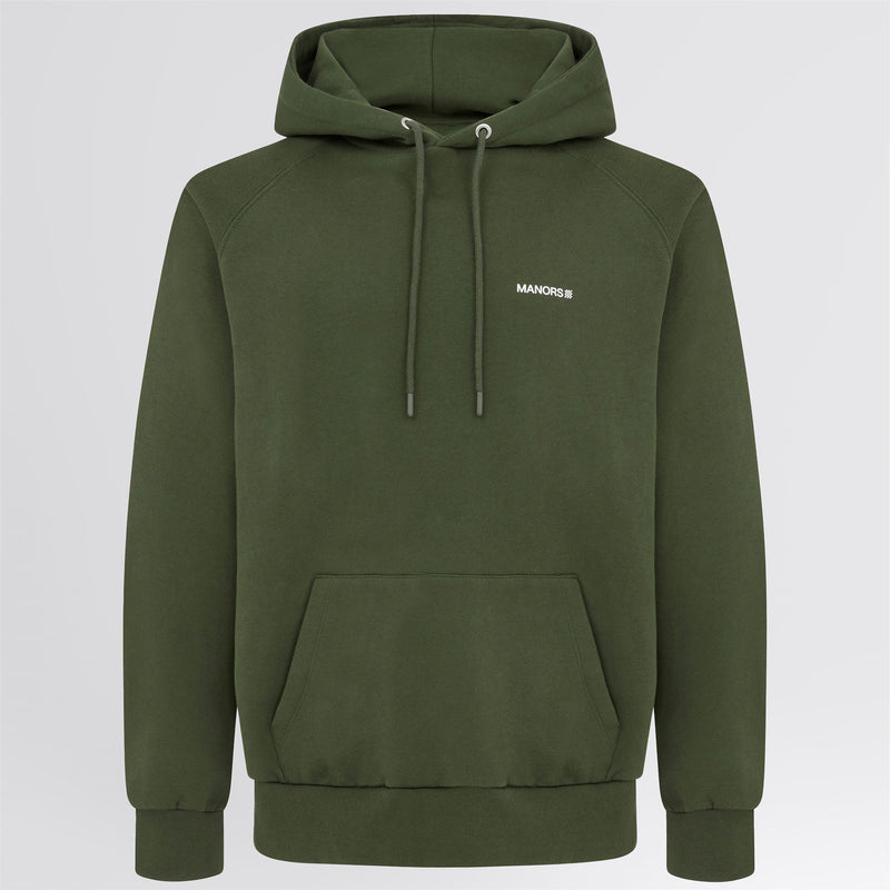 Organic Knitted Cotton Logo Hoodie Green