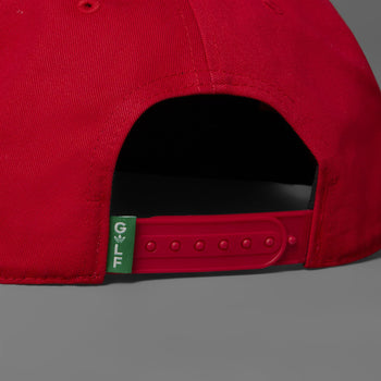 Golf Tour Archive 5 Panel Patch Hat Better Scarlet