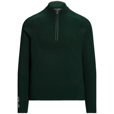 RLX Merino Cool Wool Quarter Zip Mid Layer Hunt Club Green – AW23