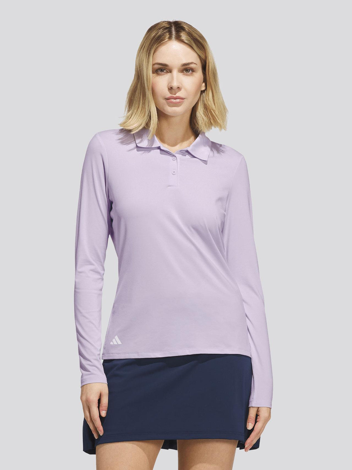 Performance Long Sleeve Polo Shirt Frozen Purple