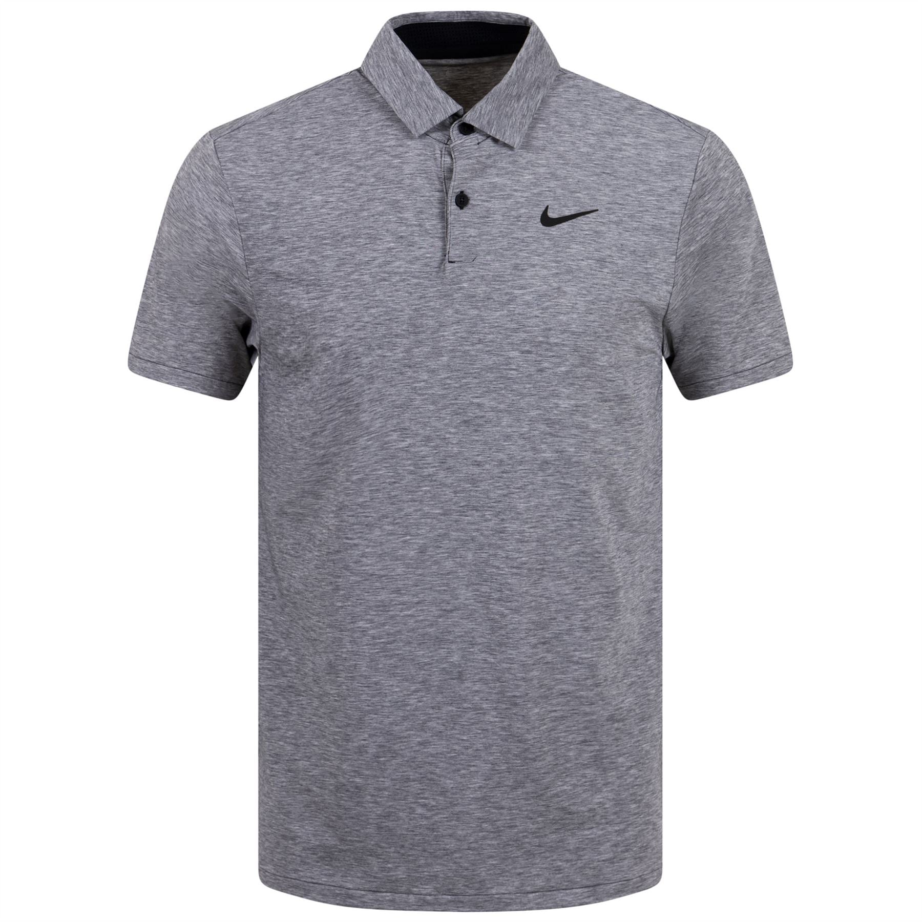 grey nike golf polo