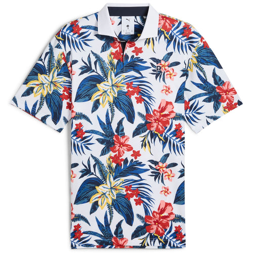 x PTC Floral Polo White Glow - SS25