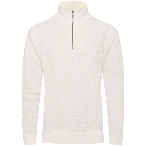 Isar Fleece Cashmere Knitted Top White Sand - AW23