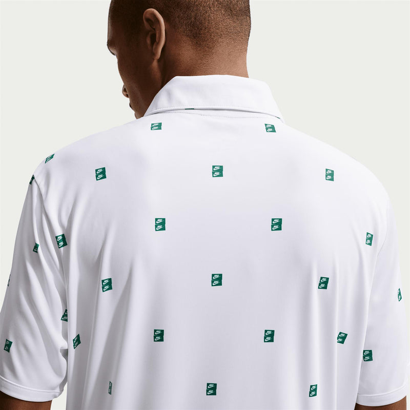 Dri-FIT Par 5 Icon Stack Print Polo White/Malachite