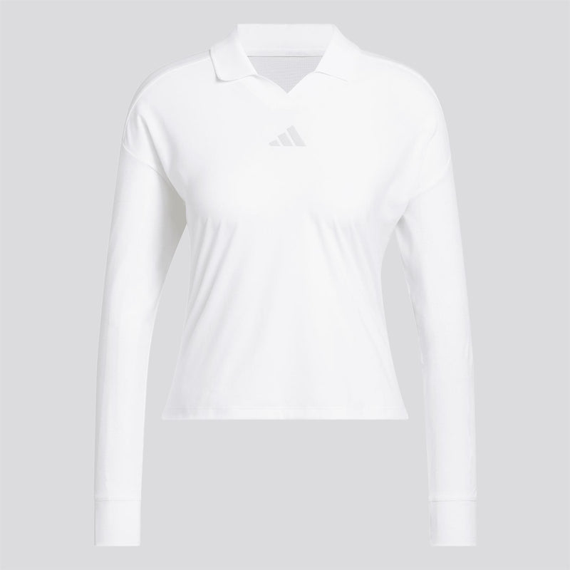 Beyond The Course Twistknit Loose Polo Shirt White
