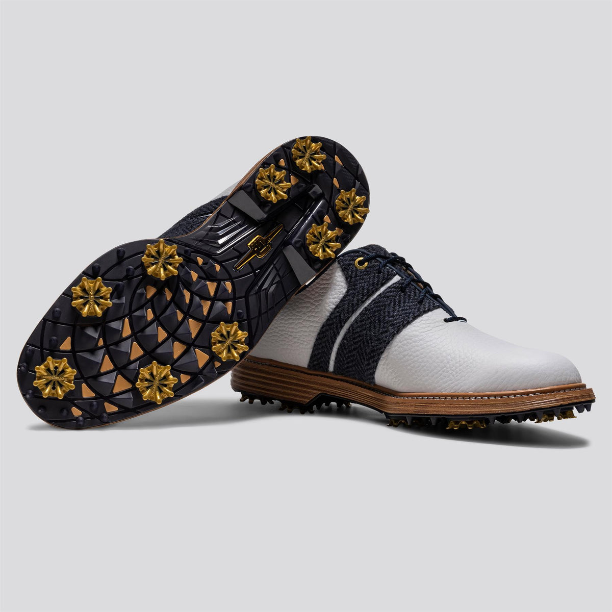 FootJoy Premiere Series Packard golf shoe - top view showing OrthoLite TruFit tongue