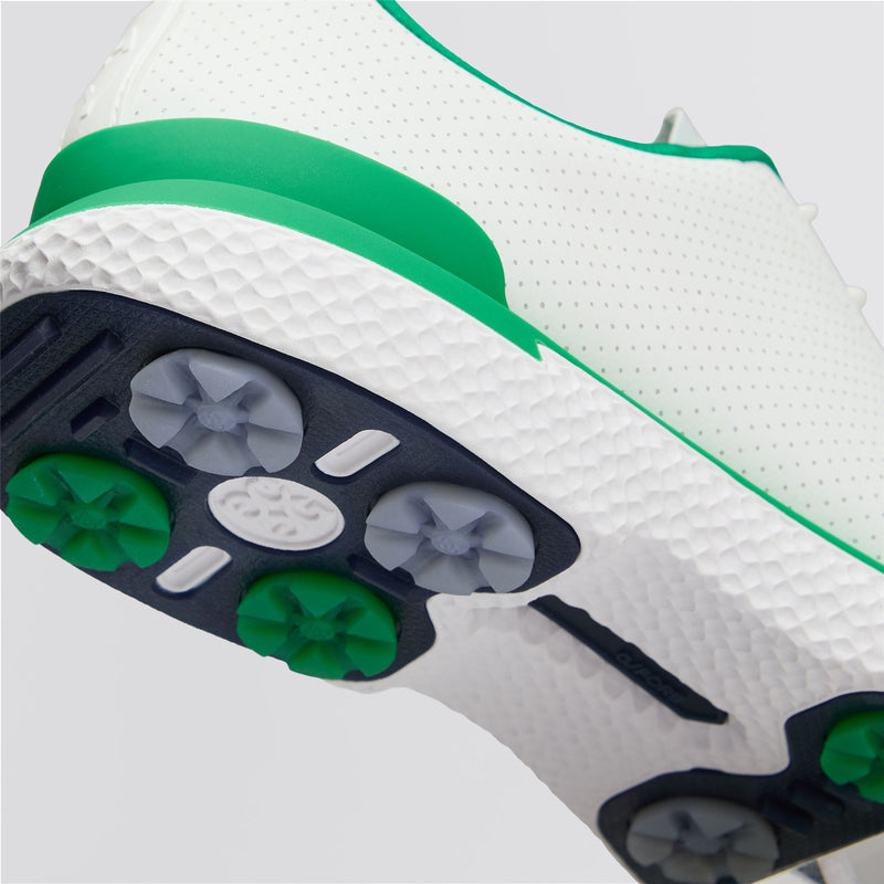 Gallivan2R Perforated Kiltie Spikeless Golf Shoe Snow/Clover