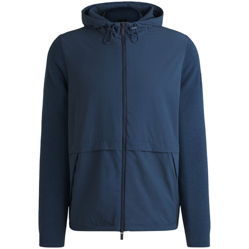 Brian Full Zip Softshell Hooded Jacket Medium Blue - SS25