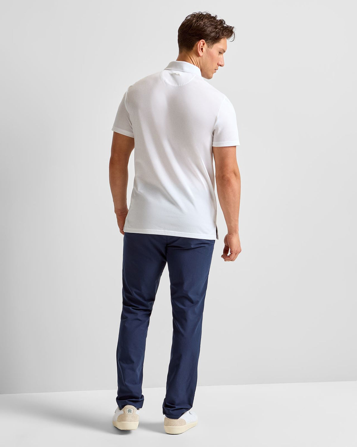 RLX Tailored Fit Tour Pique Polo Ceramic White