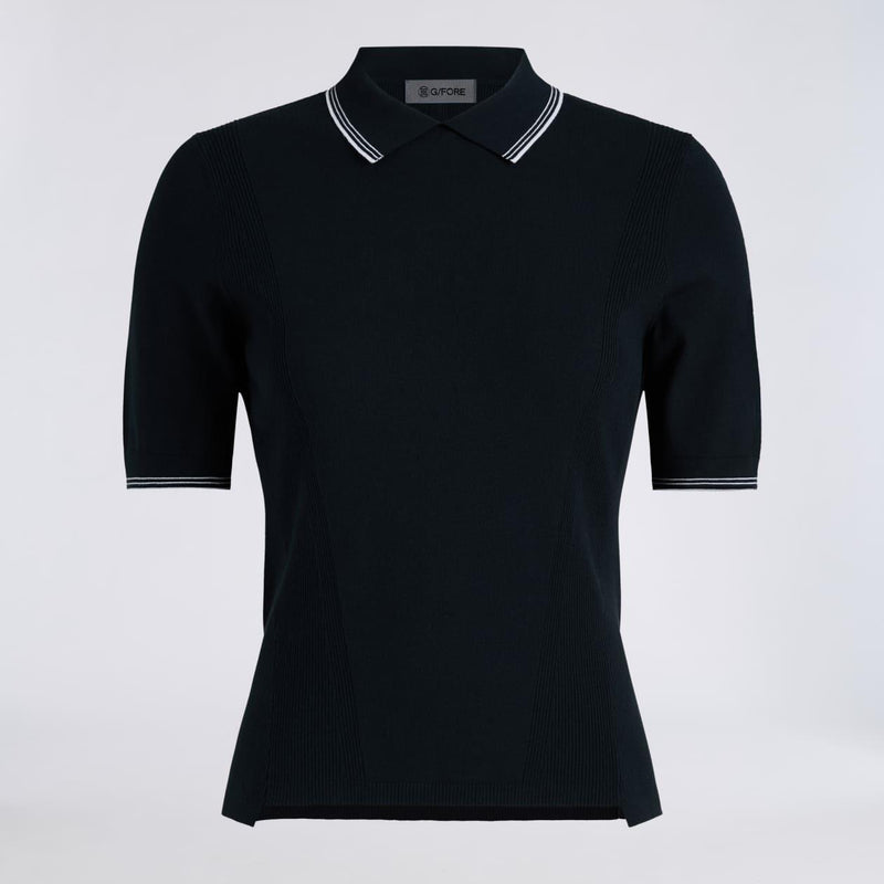 Elevated Short Sleeve Sweater Polo Onyx