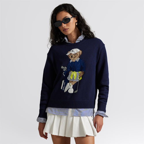 RLX Polo Bear Crewneck Sweater Refined Navy