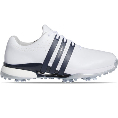 Tour360 24 Leather Golf Shoes White/Navy - SS24