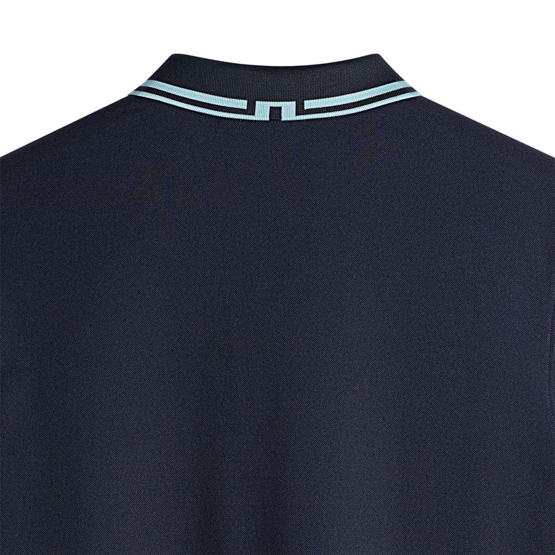 Joey Tipping Jacquard Rib Polo JL Navy