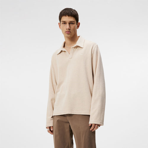 Thomas Regular Fit Cotton Terry Shirt Moonbeam Grey