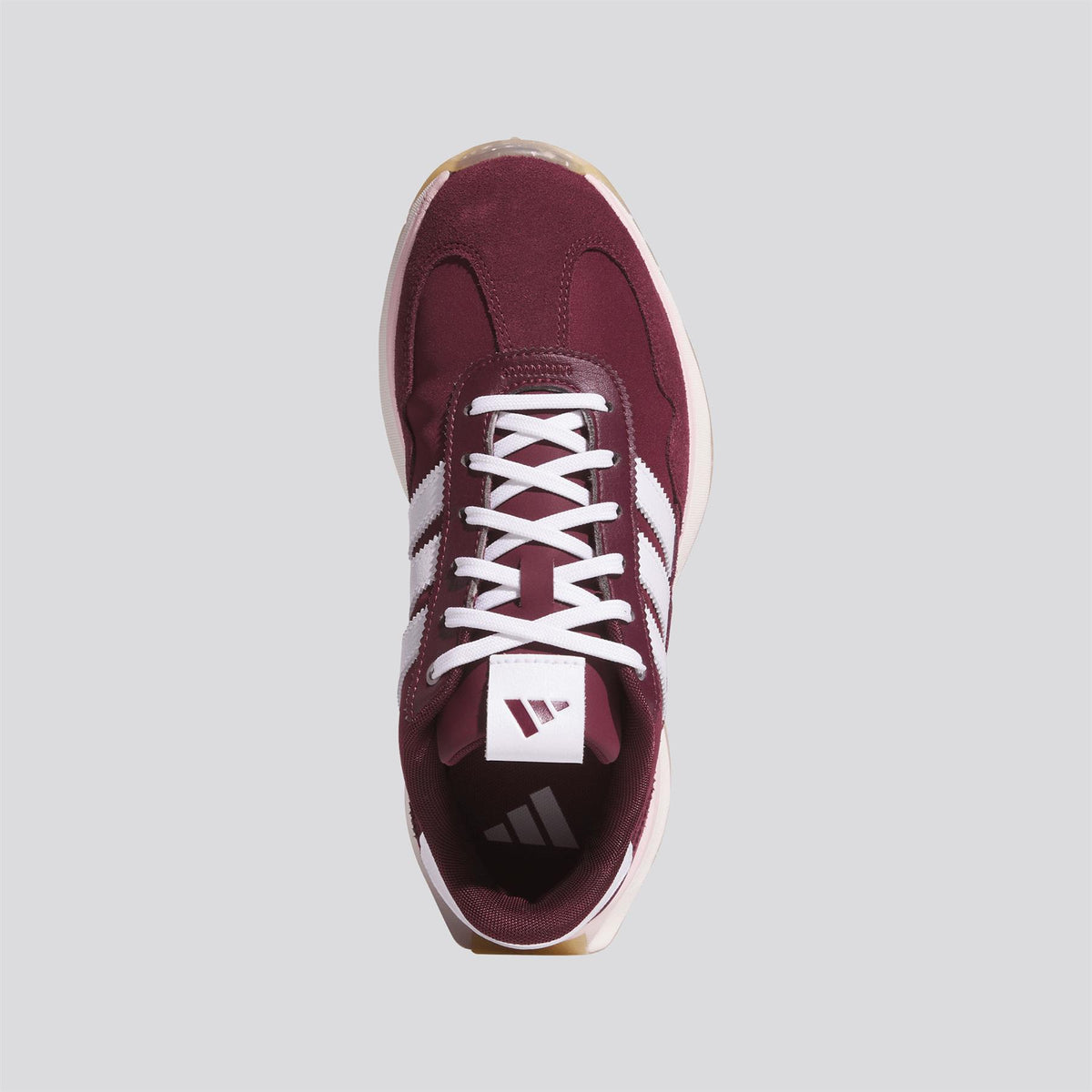 S2G 26 Textile Spikeless Golf Shoes Maroon/Footwear White/Clear Pink