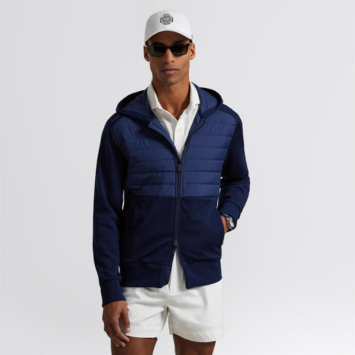 RLX Full Zip Hooded Hybrid Jacket Refined Navy