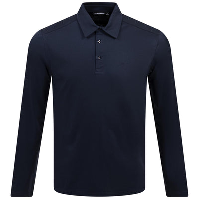 Asher Regular Fit LS Cotton Polo JL Navy - SS24
