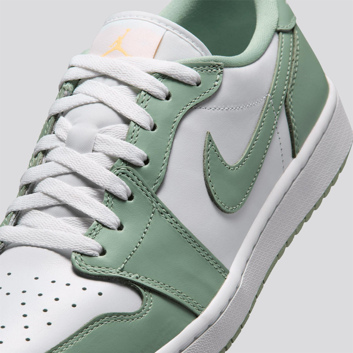 Air Jordan 1 Low Spikeless Golf Shoes Steam/Steam White/Tangerine Tint