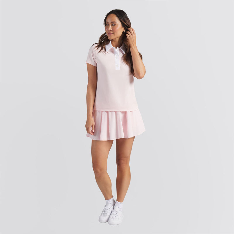 x MUMU Crest Polo Shirt Rose Blossom
