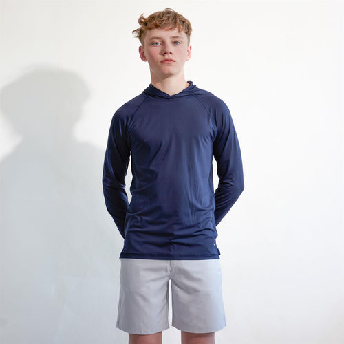 Boys You-V Hoodie Deep Navy