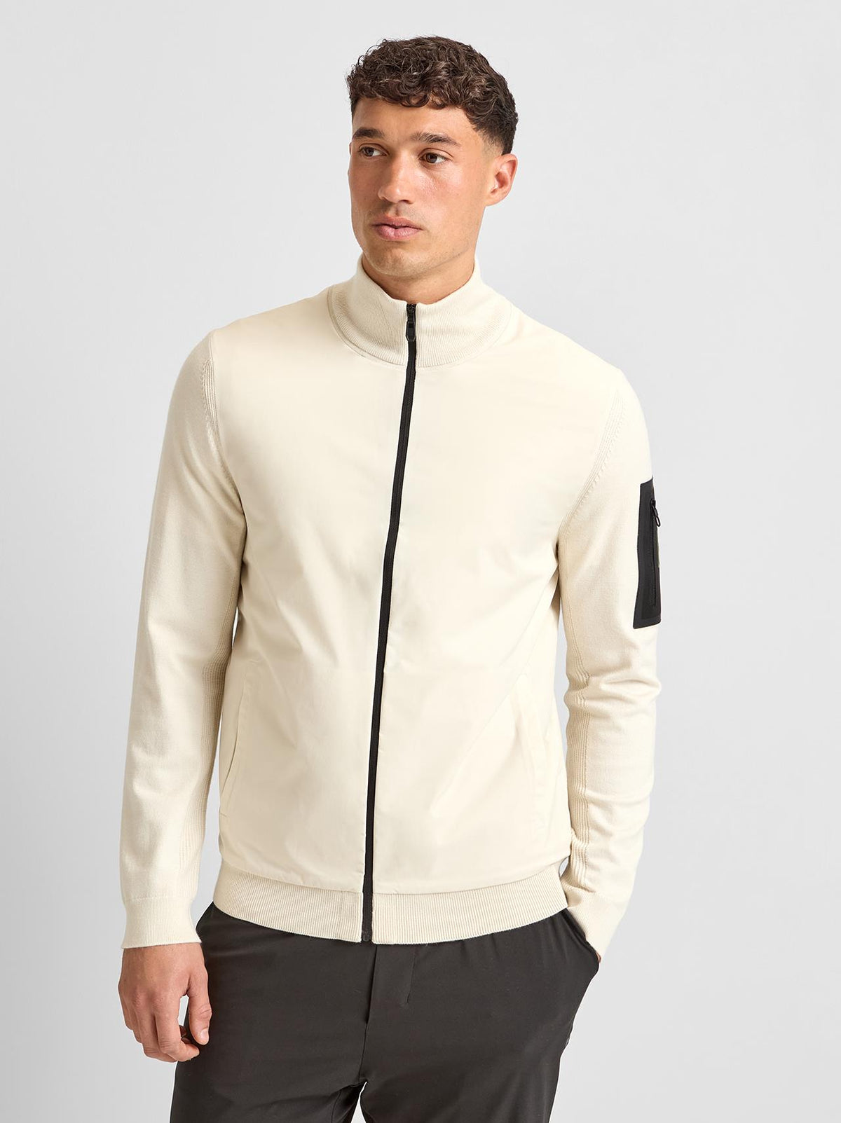 Momentum-X Hybrid Full Zip Open White