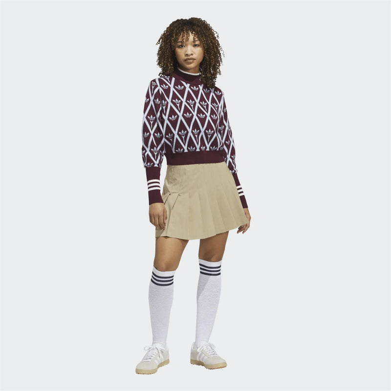 Originals Trefoil Turtleneck Maroon