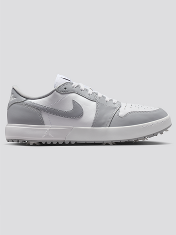Jordan Golf Air Jordan 1 Low Spiked Golf Shoes Wolf Grey/White