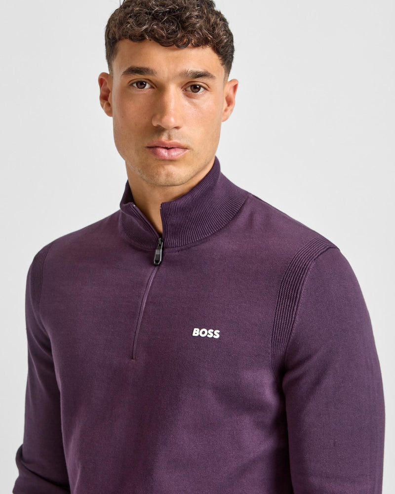Ever-X Quarter Zip Medium Purple