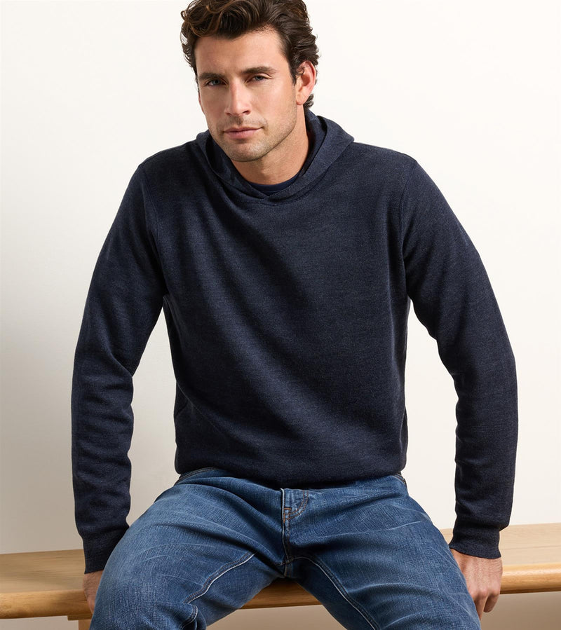 Reversible Camo Popover Hoodie Midnight Navy