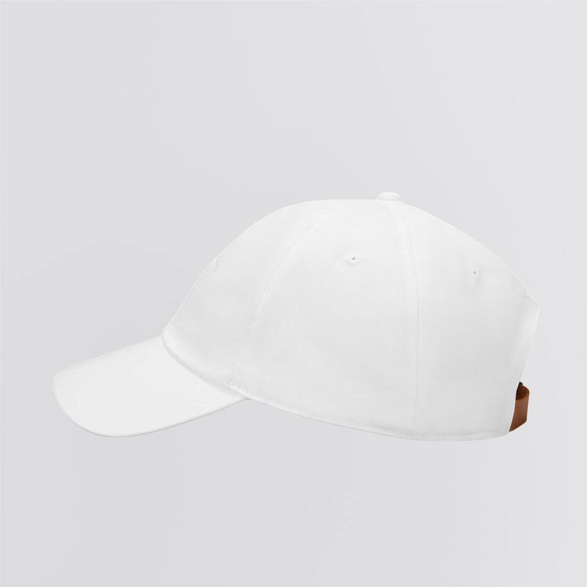 Club Curved Bill Golf Cap White