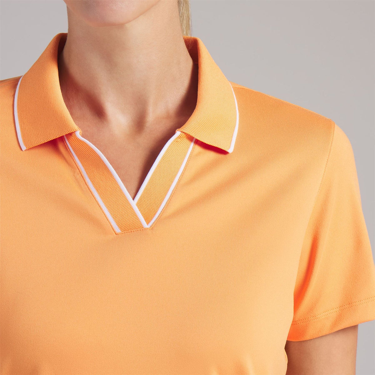 Cloudspun Essential Polo Shirt Melon Glow