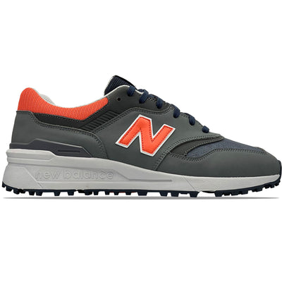 997 Waterproof Spikeless Golf Shoes Grey/Orange - SS24