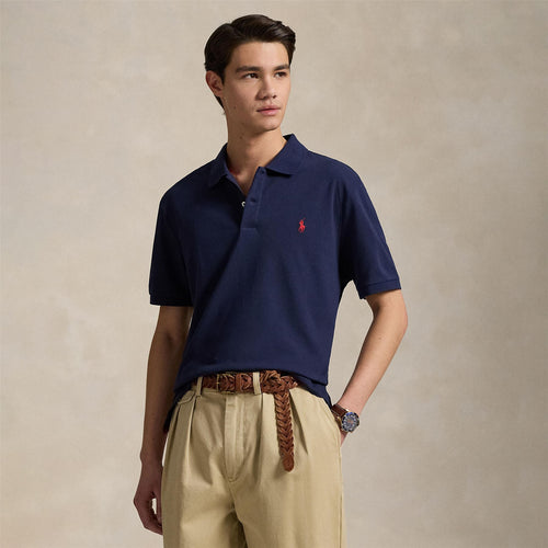 Polo Golf Tailored Fit Stretch Pique Polo Refined Navy